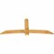 Ekena Millwork Bellingham Rough Sawn Timber Gable Bracket, Western Red Cedar, 84"W x 35"H x 2"D x 6"F, 10/12 Pitch GBW084X35X0206BEL00RWR - alternate 4